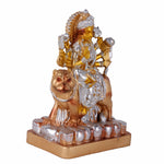 Premium Metallic Silver & Gold Maa Durga Idol Statue