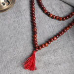 Certified 8mm 100% Original Authentic Pure Red Sandalwood Jap Mala (Thread)