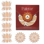 6-Piece Rangoli Stencil Set: Decor DIY Craft for Floors and Tables