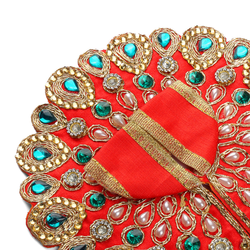 Size 2 Premium Heavy Stone & Pearl Laddu Gopal Dress
