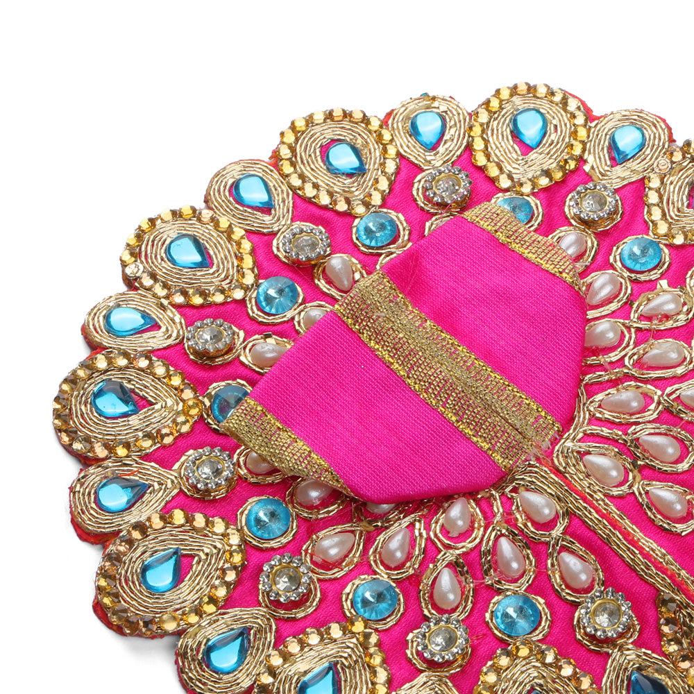 Size 2 Premium Heavy Stone & Pearl Laddu Gopal Dress