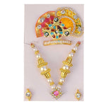Handcrafted Pearl Laddu Gopal Jewellery Set
