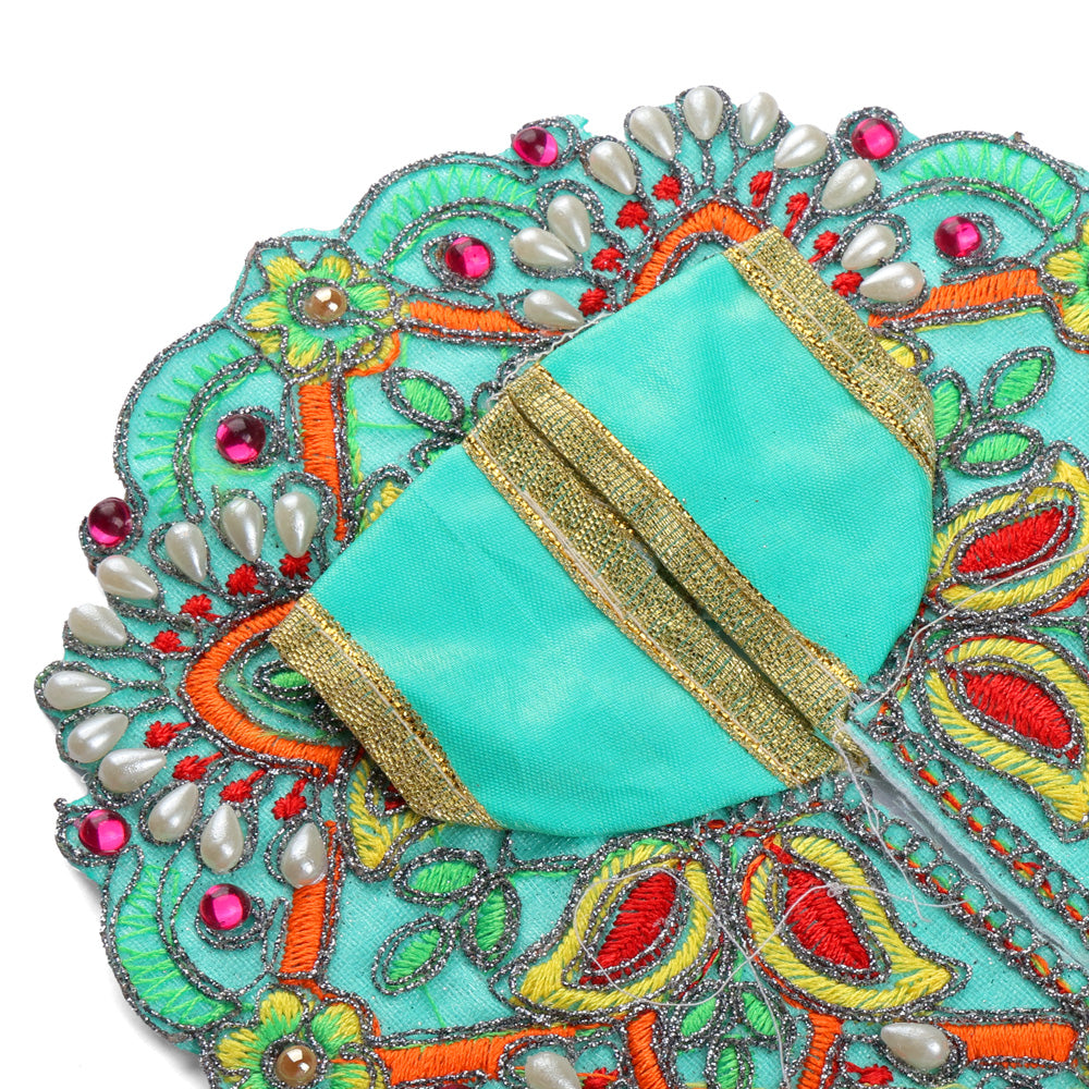 Size 2 Colour Stones Embroidered Laddu Gopal Dress