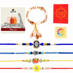 Artistic Premium Designer Rakhi Combo (Set of 5)