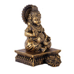 Premium Antique Gold Kuber Maharaj Resin Statue