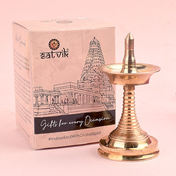 Brass Kerala Diya| India’s Largest Pooja Accessories Brand – www.satvikstore.in