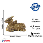 Decorative Handcrafted Brass Nandi