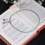 Green Jade Anklet Stylish Spiritual Wear