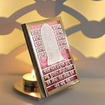 Navkar Mantra Tealight Silver Plated Pooja Candle