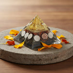 Lakshmi Yantra Crystal Pyramid Spiritual Prosperity Tool