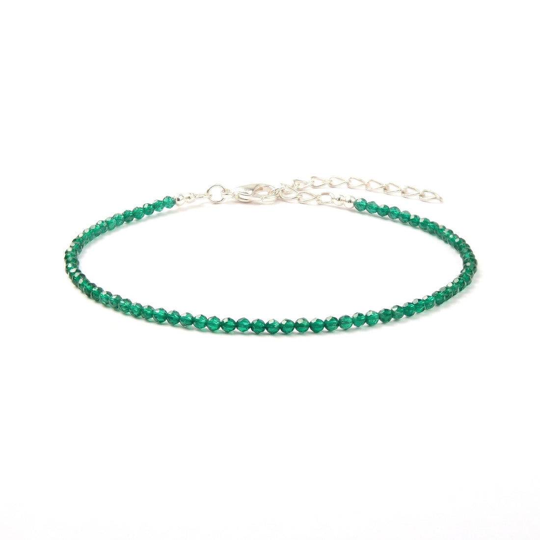 Green Aventurine Anklet Stylish Spiritual Wear