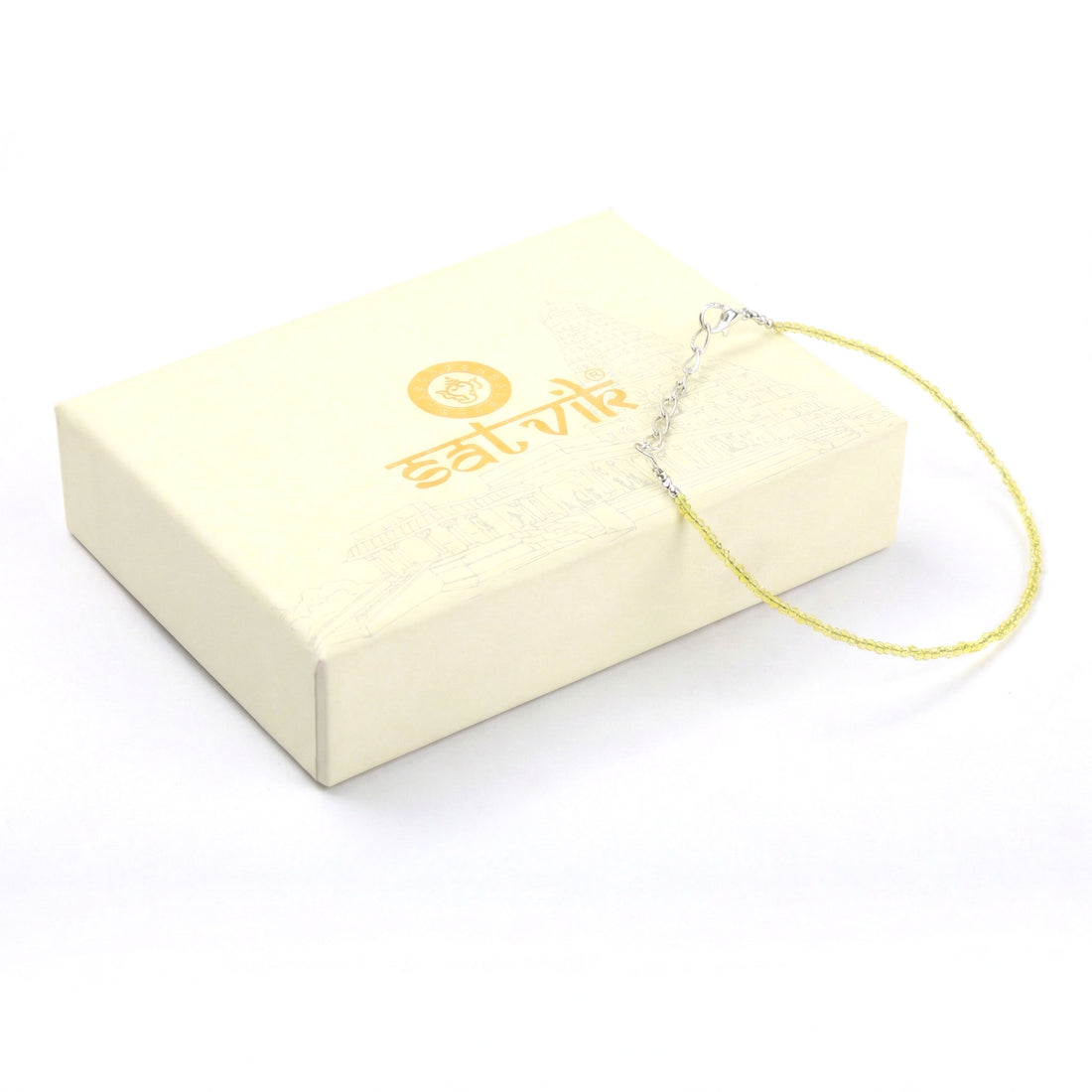 Citrine Anklet Stylish Spiritual Wear