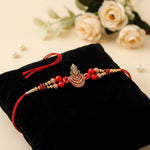 Handcrafted Sacred Deity Face Motif Antique Rakhi