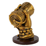 Golden Shiva Hand with Damru Resin Idol Figurine