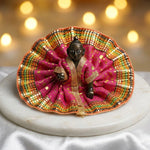 Dotted Pattern Laddu Gopal Dress with Golden Border