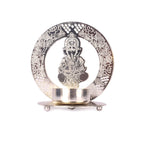 Sacred Silver Ganesh Tea Light Candle Holder