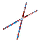 Traditional Folk Art Print Wooden Dandiya Sticks