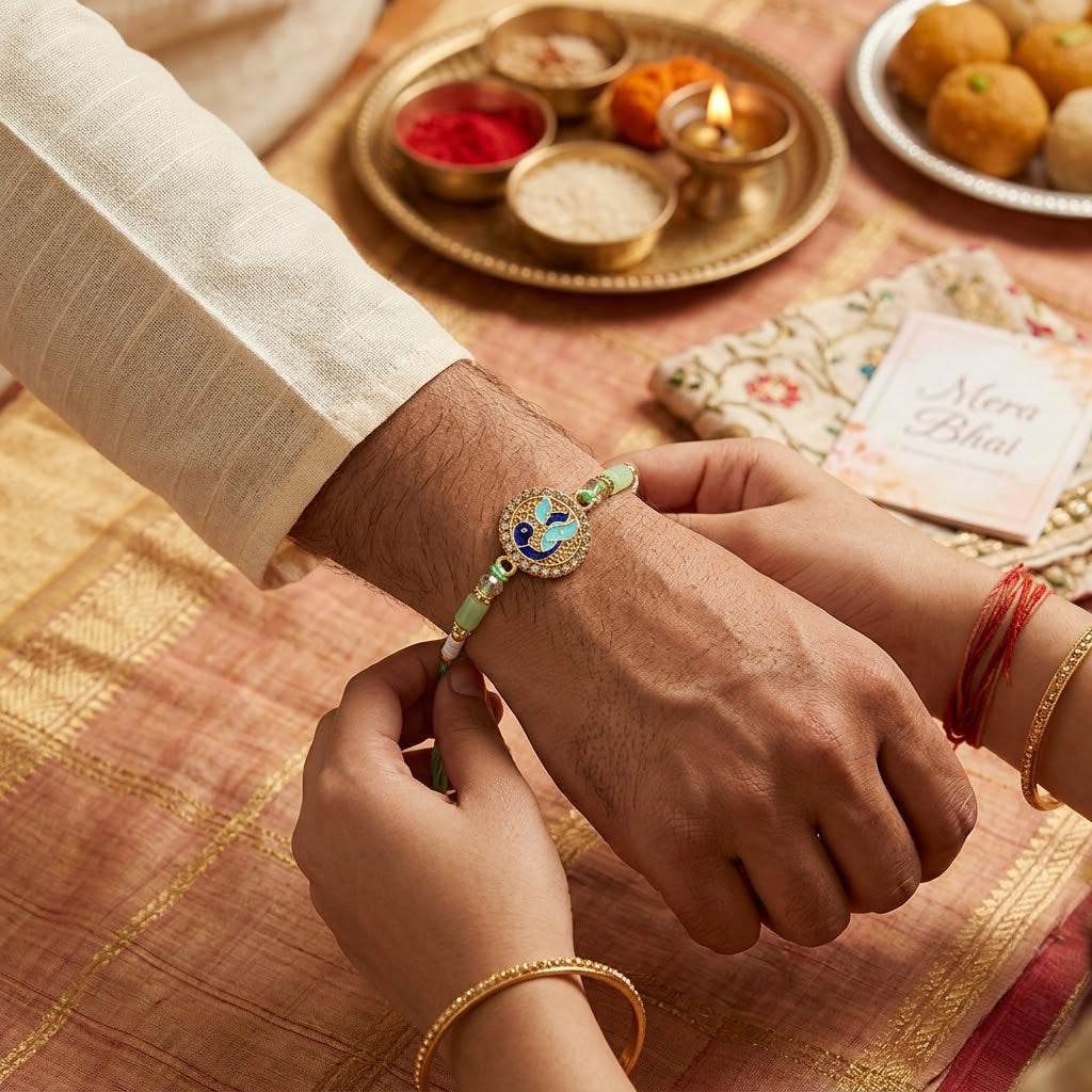 Elegant Designer Rakhi Collection (Set of 5)