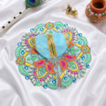 Size 2 Colour Stones Embroidered Laddu Gopal Dress