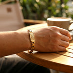 Feather Bracelet Gold Plated Premium IGP Coating