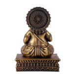 Premium Antique Gold Kuber Maharaj Resin Statue