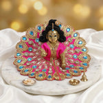 Size 2 Premium Heavy Stone & Pearl Laddu Gopal Dress