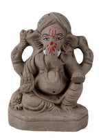 6 Inch Traditional Eco-Friendly Ganesha Idol in Lalitāsana Pose