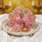 Size 2 3D Floral Accents & Pearl Work Laddu Gopal Dress