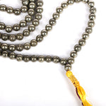 Pyrite Hakik Mala 108 Beads – The Stone of Abundance & Protection