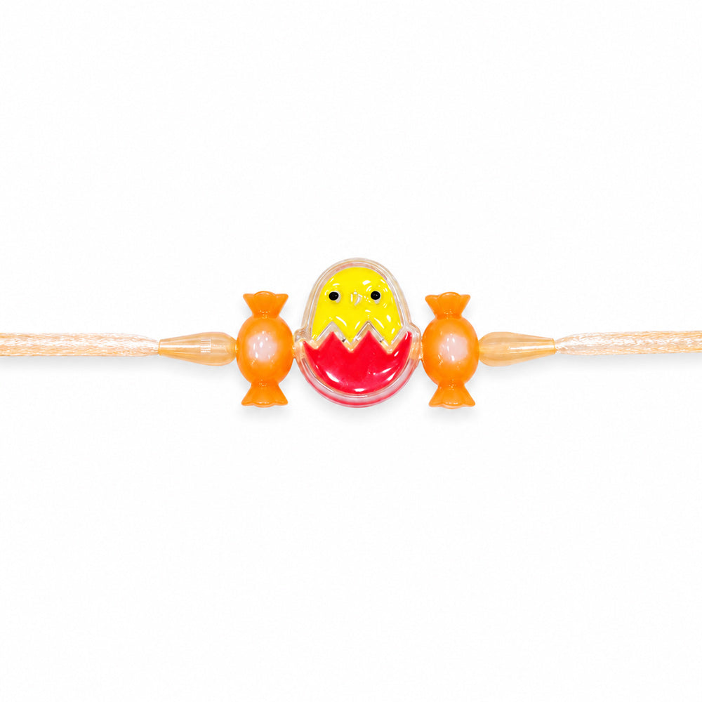 Fun Hatching Egg Chic Candy Beads Kids Rakhi