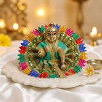 Size 1 Multicolour Border Laddu Gopal Dress