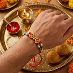 Multi Design Devotional Family Rakhi Combo (Set of 5)