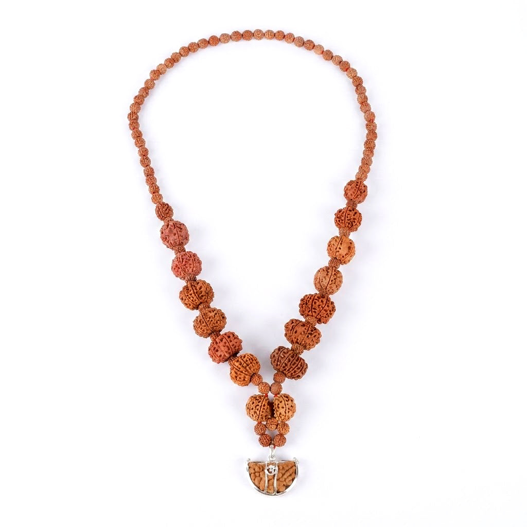 Siddha Mala with 1 Mukhi Half Moon (Collector Grade) – Nepal (Thread)