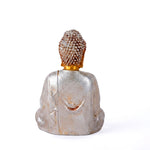 Meditating Gold & Silver Buddha Resin Statue