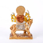 Premium Silver & Gold Maa Durga Resin Statue