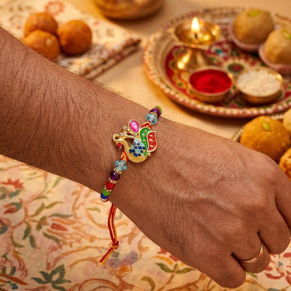 Handcrafted Family Rakhi Combo (Set of 5)