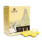 Pack of 50 Pure Cow Ghee Diya Wicks (Wax Free), crafted with Ayurvedic cow ghee for clean, sacred illumination in daily pooja. India’s Largest Pooja Accessories Brand – www.satvikstore.in