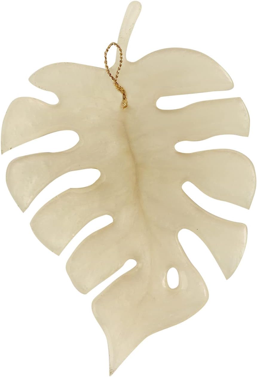 Elegant Classic Finish Ganesha On Leaf Wall Hanging