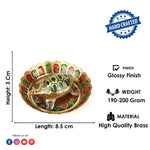 Brass Colored Turtle with Nakashi Plate/Tray (Small)