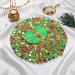 Size 2 Mirror & Stone Work Embroidered Laddu Gopal Dress