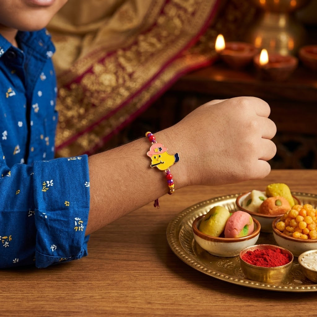 Beautiful Designer Family Rakhi Combo (Pack of 5)
