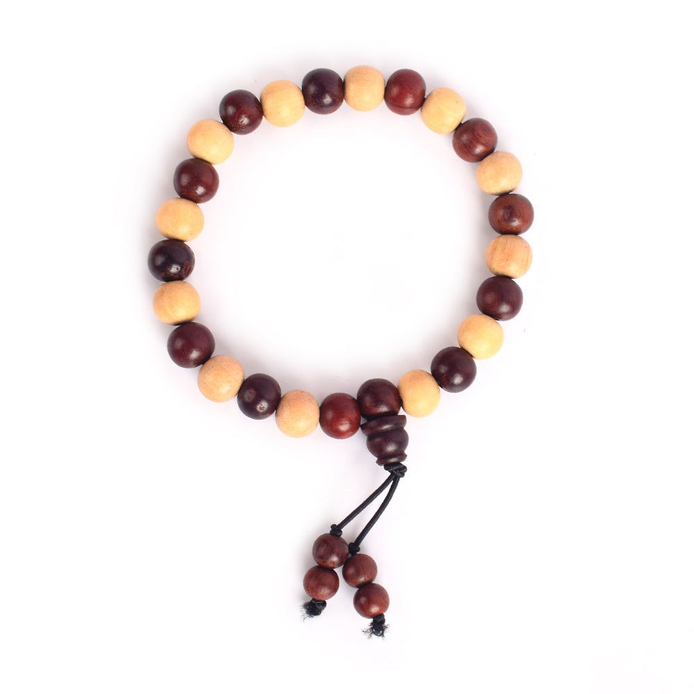 Govt. Certified White & Red Sandalwood Bracelet