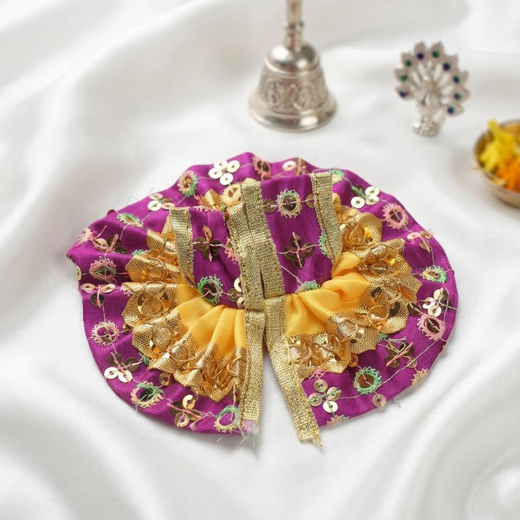 Size 1 Designer Dual-Tone Laddu Gopal Dress
