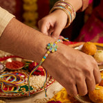 Pastel Wheel Medallion Daisy Designer Rakhi (Set of 2)
