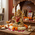 Premium Gold & Crimson Maa Durga Resin Statue