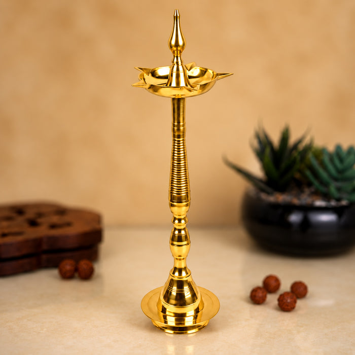 24 Inch Brass Kerala Diya Samai Lamp