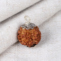 5 Mukhi Rudraksha Pendant with Designed Silver Cap (Without Hook) for Spiritual Protection, Peace, and Positive Energy. India’s Largest Pooja Accessories Brand – www.satvikstore.in

