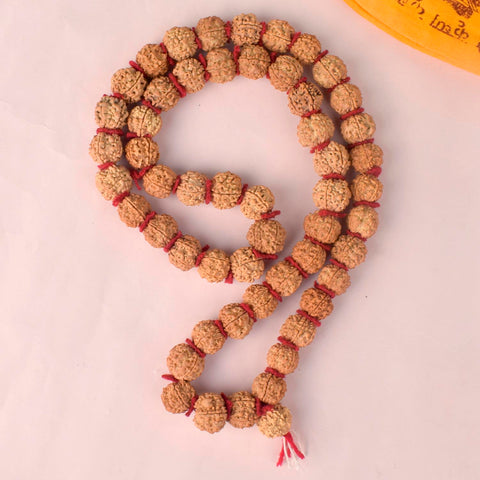 5 Mukhi Kanthi Semi Pathariya Rudraksha Mala