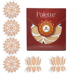 DIY Craft: 6-Inch Rangoli Stencils Set for Festive Decor