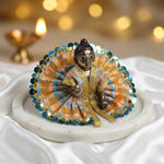 Size 0 Heavy Gold Sequin Border Laddu Gopal Dress